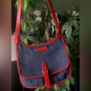 Dooney & Bourke  denim satchel handbag